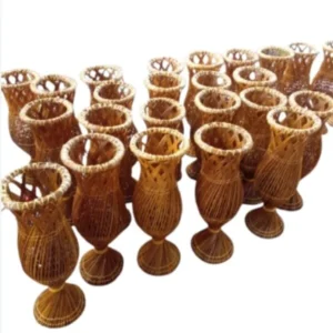 Coconut Flakes Home, Office and Gift Flower Vas, High Quality Natural Handmade