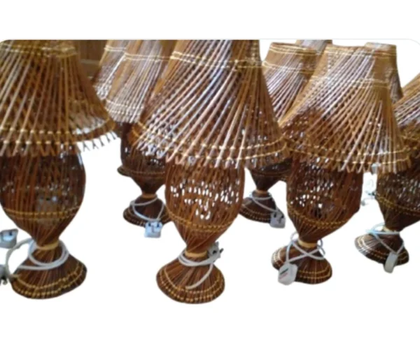Coconut flakes Natural Lamp, Bedside Lamp, Desk Lamp Bedroom Decoration Table Lamp - Image 3