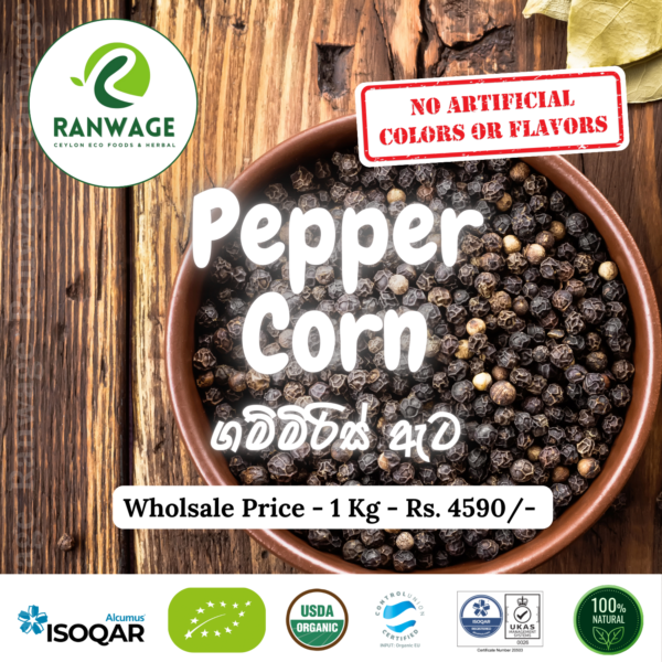Pepper Corn (Piper nigrum)
