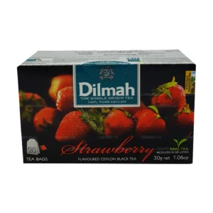 Dilmah EFT Strawberry Black Tea-20 Individually Wrapped Tea Bags - Image 2