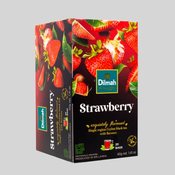 Dilmah EFT Strawberry Black Tea-20 Individually Wrapped Tea Bags