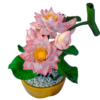 Pink Lotus Plant Pots Green Plants Pot for Home Decoration - Image 2