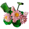 Pink Lotus Plant Pots Green Plants Pot for Home Decoration - Image 3