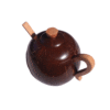 Coconut Container Shell Handmade Salt Spoon Natural Eco Friendly Bowl Organic