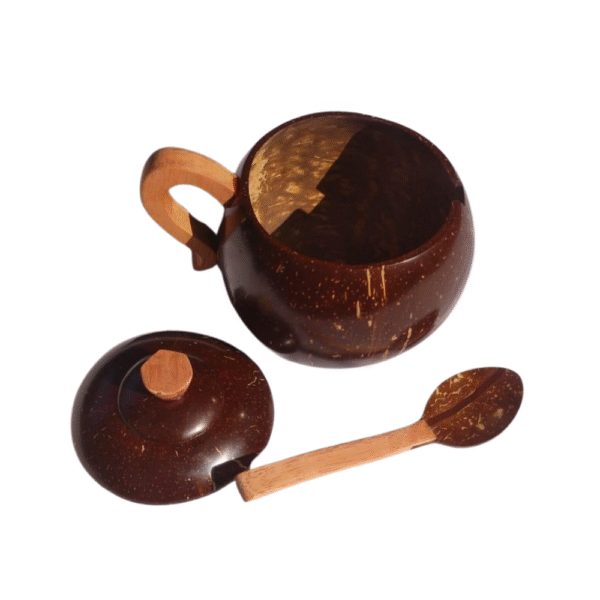 Coconut Container Shell Handmade Salt Spoon Natural Eco Friendly Bowl Organic - Image 3