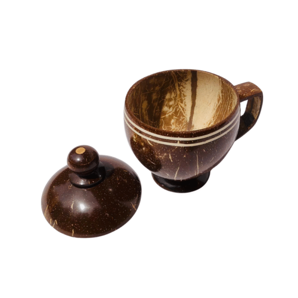 "Eco-Friendly Handcrafted Coconut Shell TeaCup - Image 3