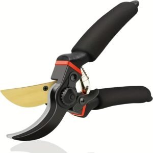 Premium Titanium Bypass Pruning Shears: Ultra-Sharp, Heavy-Duty Garden Scissors for Effortless Trimming, Pruning, and Shaping - Ergonomic Handheld Pruners for Gardening, Hedge Clipping, and Landscaping