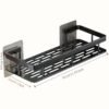 Wall-Mounted Shower Caddy, Large Capacity, No-Drill Installation, Floating Shelf for Bathroom and Kitchen, Space-Saving, Easy to Install, Holds Toiletries, Cosmetics, and Miscellaneous Items, Oil Rubbed Finish, Durable Plastic Material - Image 8