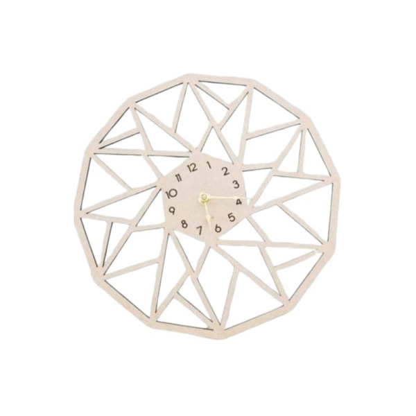 Beautiful Scenery Cut Hanging Clock 3D Wall Decor // Wood Decorations Housewarming Clocks // Laser Cut