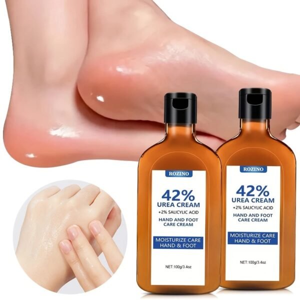 2pcs* 42% Urea Salicylic Acid Hand And Foot Moisturizing Cream Comes with Full Care, Moisturizing Every Inch of Skin, Allowing Your Hands And Feet to Bloom with Confidence Again And Enjoy Every Beautiful Moment of Life.