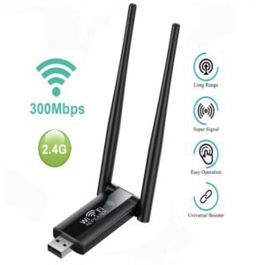 High-Power USB WiFi Repeater - Long Range Wireless Extender with 300Mbps Speed, Super Signal Amplifier, Bomber, Easy Setup for Home Routing, Wireless Signal Booster | Dual Antenna Setup | Reliable Connectivity, Wifi Extender - Image 4