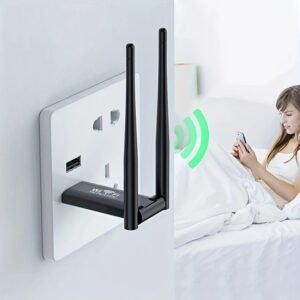 High-Power USB WiFi Repeater - Long Range Wireless Extender with 300Mbps Speed, Super Signal Amplifier, Bomber, Easy Setup for Home Routing, Wireless Signal Booster | Dual Antenna Setup | Reliable Connectivity, Wifi Extender - Image 5