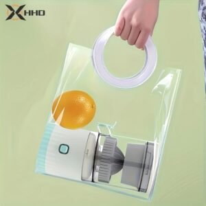 HHD Portable Citrus Juicer - Multi-Functional, Automatic Orange & Lemon Squeezer with Detachable Design, USB Rechargeable Battery, Food-Grade PP Material, Button Control - Ideal for Fresh Juice at Home, Home Juice Making|Modern Kitchen Appliance|Safe Juicing Material - Image 5
