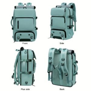 Large-Capacity Backpack for Men & Women - Durable Hiking & Camping Bag with Shoe Compartment, USB Charging Port, and Multiple Pockets - Ideal for Business and Personal Gifts, Camping Backpack - Image 7