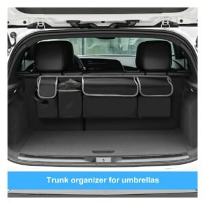 Universal Fit Car Seat Back Organizer, Large Capacity 600D Oxford Fabric with Multiple Pockets, Polyester Fiber Material, Vehicle Storage Solution - Image 7