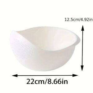 1pc Storage Basket, Multi-Functional Laundry Basket, Modern Food Drain Basket, Fruits, Vegetables, Rice And Grains, Kitchen Storage Boxes And Lockers, Kitchen Accessories