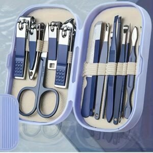 A Set Of 14pcs Stainless Steel Manicure And Pedicure Tools, Featuring Modern Style Concave Edge Nail Clippers And Grooming Tools, Including A Portable Storage Box - A Unisex Odorless Nail Care Kit - Image 2