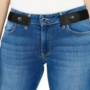 1pc Adjustable No-Hole Invisible Waist Belt for Men & Women - Elastic Comfort Fit, No-Slip Design, Casual Casual Attire, Hand Washable, Waist Tightener - Image 5