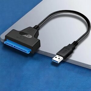 High-Speed USB 3.0 to SATA III Adapter Cable for 2.5-Inch HDD/SSD - Black, UASP Compatible, Easy Plug & Play Installation, Supports Data Transfer and Storage Expansion, Sata to USB Adapter - Image 4