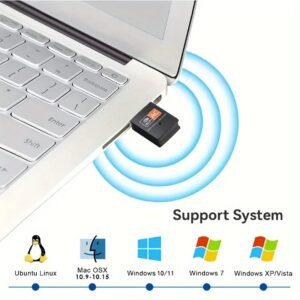 USB 600Mbps WiFi Adapter, Wireless LAN NIC Adapter, Desktop Laptop WiFi dongle for Win/8/8.1/10 /11 Instantly give your computer WiFi capability and mobile hotspot functionality! - Image 4
