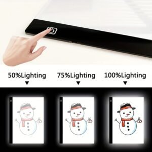 1pc Ultra-Thin Adjustable LED Light Box, A4 Size, USB Interface, Trace Light Pad for Tattoo Drawing, Sketching, Animation, and Stenciling - Portable Acrylic Lightbox for Artists and Designers - Image 4