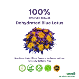 Dehydrated Blue Lotus | Egyptian Lotus | Nymphaea caerulea - 1 Kg (35.2 Oz) - Free Shipping with UPS
