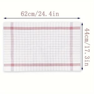 6/12Pcs Classic Plaid Dish Towel Scouring Pad - Image 3