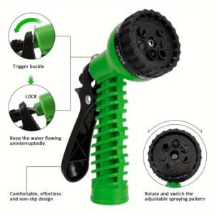 1pc, Multipurpose Hose, Garden Hose, Expandable Plastic Hoses, Flexible Water Hose, Car Wash Water Hose, Garden Sprayer, 25ft/50ft/100ft X 3/4", Watering Irrigation Tools, Cleaning Supplies, Cleaning Accessories, Apartment Essentials