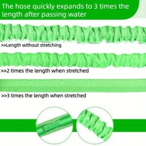 1pc, Multipurpose Hose, Garden Hose, Expandable Plastic Hoses, Flexible Water Hose, Car Wash Water Hose, Garden Sprayer, 25ft/50ft/100ft X 3/4", Watering Irrigation Tools, Cleaning Supplies, Cleaning Accessories, Apartment Essentials