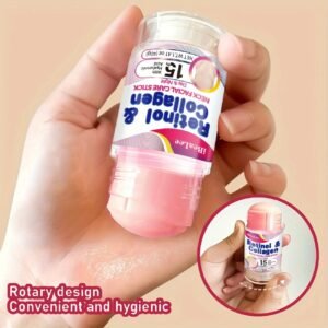 Retinol & Collagen Neck Firming Stick: Facial Moisturizer with Retinol & Collagen Complex, 5% - Double Chin Reducer - Day & Night Cream - Firming, Hydrating Face Cream, 40g/1.41oz