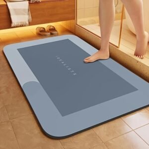 Super Absorbent Diatom Mud Bathroom Mat - Quick-Drying, Non-Slip Water-Absorbing Floor Mat, Soft And Comfortable, Suitable for Bathrooms, Showers, Laundry Rooms, Bedrooms, Living Rooms, Door Mats, Kitchen Mats, Machine Washable, Hand Washable. - Image 2