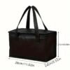 8-Can Capacity Insulated Lunch Bag, Non-Woven Material, Square Leakproof Cooler Tote for Outdoor Picnic And Travel, Thermal Preservation Cooler Bag with Hand Wash Care Non-Food Contact - Image 6