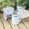 1pc, 304 Stainless Steel Insulated Coffee Cup with Lid, Double-Wall Thermal Sports Mug, BPA-Free, Portable Flip-Top Travel Cup for Hot & Cold Drinks - Perfect Gift for Christmas, Valentine's, Mother's Day, Thanksgiving, Halloween, New Year - PP Body, Stainless Steel Inner Lining - Image 6