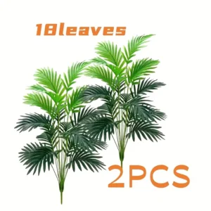 Artificial Tropical Rainforest Green Palm Tree