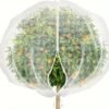 PE Material Fruit Tree Protective Net Bags with Zipper and Drawstring - Bird, Pest, and Deer Barrier Mesh Cover for Apple Trees and Blueberry Bushes - Insect and Cicada Protection Nets