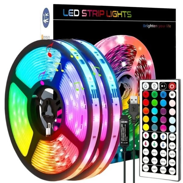 Wireless control intelligent LED strip lights infrared remote control RGB lighting decoration living room atmosphere lights with flexible lights decoration - Image 6