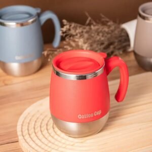 1pc 500ml Insulated Stainless Steel Coffee Mug with Lid, Double-Wall Vacuum Thermal Cup for Hot and Cold Drinks, - Image 10