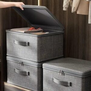 Extra Large Stackable Storage Organizer - Versatile & Space-Saving for Closet, Bedroom, Kitchen | Ideal for Toys, Books, Clothes & Linens