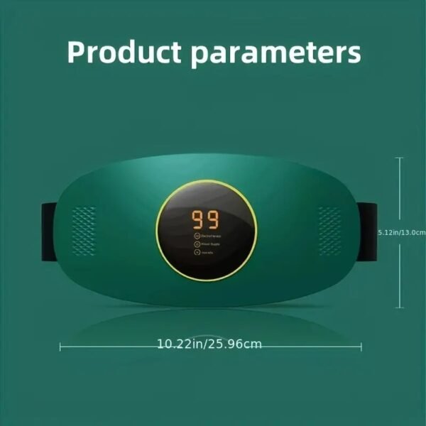 Rechargeable Waist Massager with Vibration - Includes Elastic Belt, USB Charging - Image 3