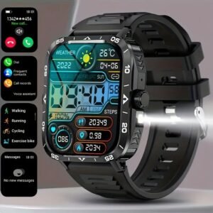 2024 New Smart Watch (Answer/Call) Outdoor Sports Watch LED Altimeter Barometer 100+Sports Mode 300mAh Battery Multimedia Information Viewing Weather Pedometer Fitness Tracker Compatible for Android iPhone Gift Valentine's Day - Image 10