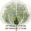 PE Material Fruit Tree Protective Net Bags with Zipper and Drawstring - Bird, Pest, and Deer Barrier Mesh Cover for Apple Trees and Blueberry Bushes - Insect and Cicada Protection Nets - Image 2
