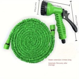 1pc, Multipurpose Hose, Garden Hose, Expandable Plastic Hoses, Flexible Water Hose, Car Wash Water Hose, Garden Sprayer, 25ft/50ft/100ft X 3/4", Watering Irrigation Tools, Cleaning Supplies, Cleaning Accessories, Apartment Essentials