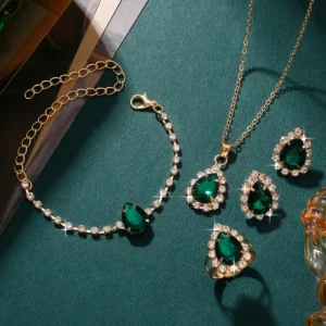 Elegant and Stylish Green Jewlery - Image 5