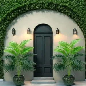 Artificial Tropical Rainforest Green Palm Tree