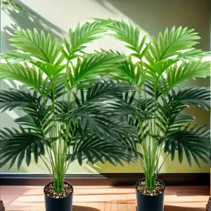 Artificial Tropical Rainforest Green Palm Tree