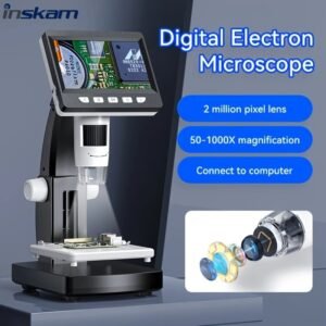 1set 1000X Digital Microscope 8LED Real Shot Rendering, Computer Microscope, Electron Biological Microscope