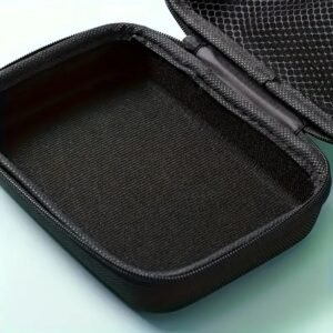 A Leather Digital Accessory Storage Case, a Portable Multifunctional Zipper Bag, Suitable for Storing Headphones, Cables, And Game Controllers, Providing Travel Protection, Compatible with Charging Cables, And Serving As an Electronic Accessory Box.