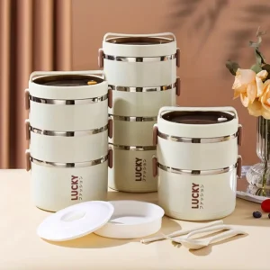 Large Capacity Stainless Steel Lunch Box with Lunch Bag