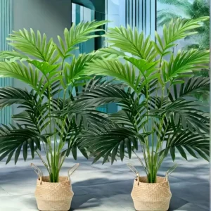 Artificial Tropical Rainforest Green Palm Tree