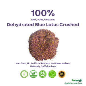 Dehydrated Blue Lotus Crushed | Egyptian Lotus | Nymphaea caerulea - 1 Kg (35.2 Oz) - Free Shipping with UPS